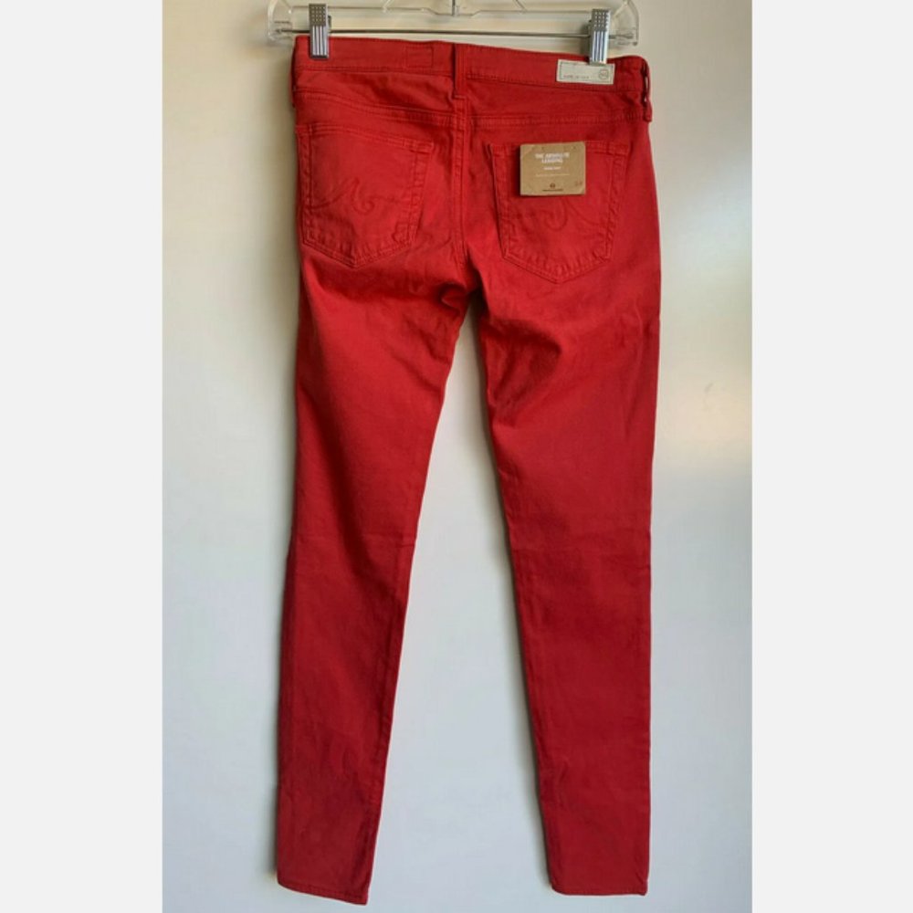 NWT Adriano Goldschmied The Absolute Legging Skinny Jeans Size 24 Coral - Picture 6 of 10